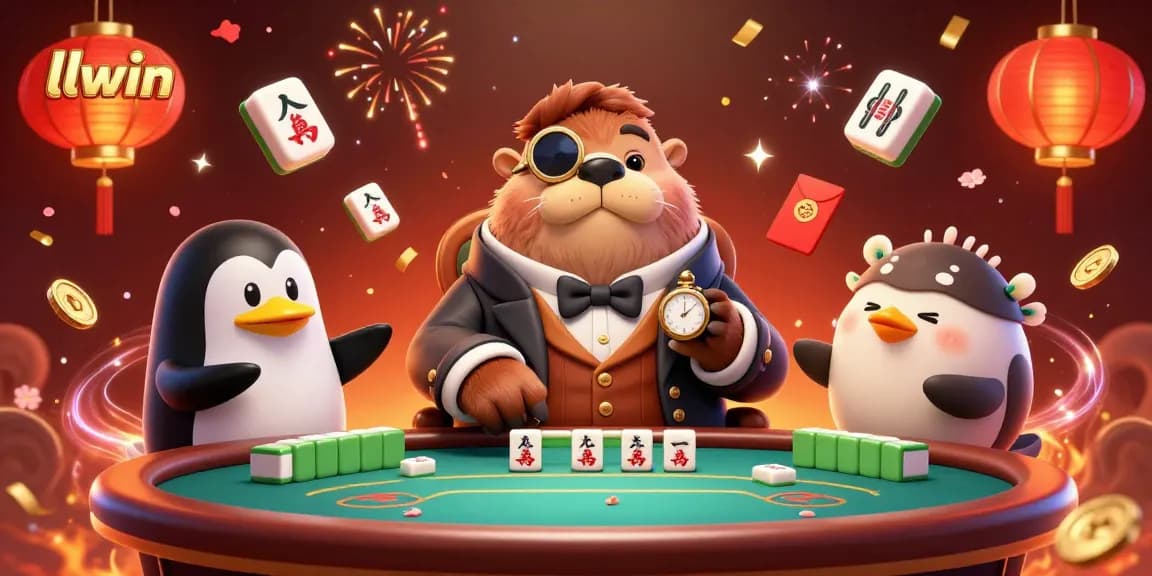 Experience engaging gameplay at llwin with a vibrant underwater poker scene featuring a walrus, penguin dealer, and pufferfish.