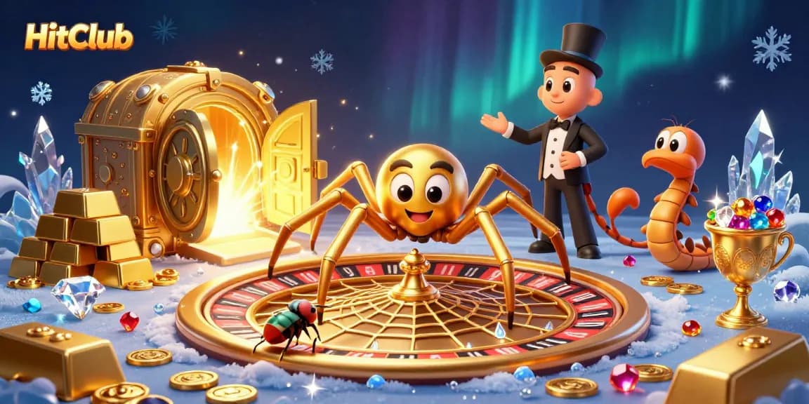 HitClub players place bets at the roulette wheel while enjoying dazzling casino treasures.