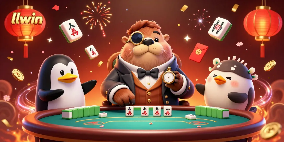 Experience engaging gameplay at llwin with a vibrant underwater poker scene featuring a walrus, penguin dealer, and pufferfish.