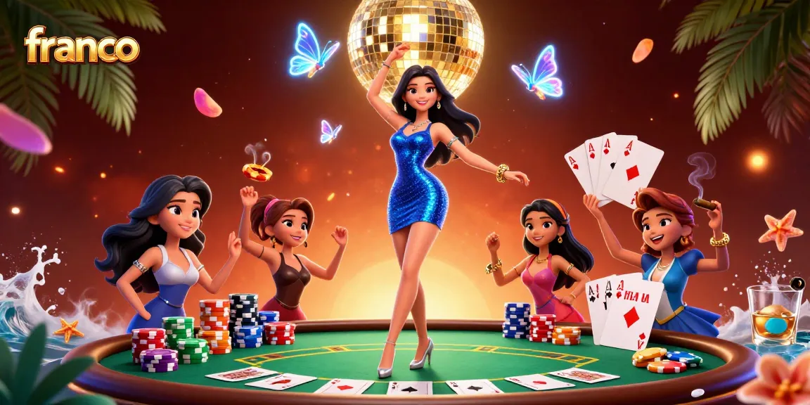 Engage in thrilling gameplay at franco's vibrant casino with dazzling visuals and immersive atmosphere.