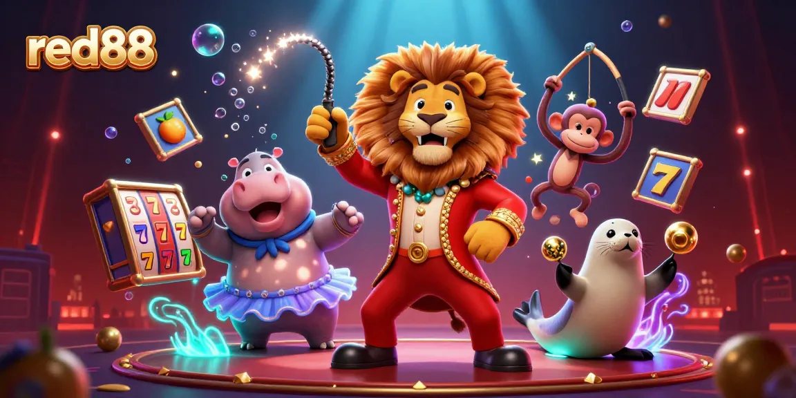 Experience exciting gaming with red88 and a colorful array of slot-themed characters.