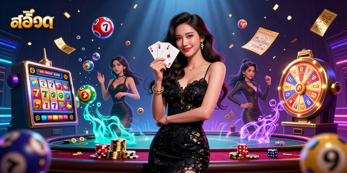 Experience the thrill of สล็อต with elegant designs, vibrant lottery elements, and casino excitement.