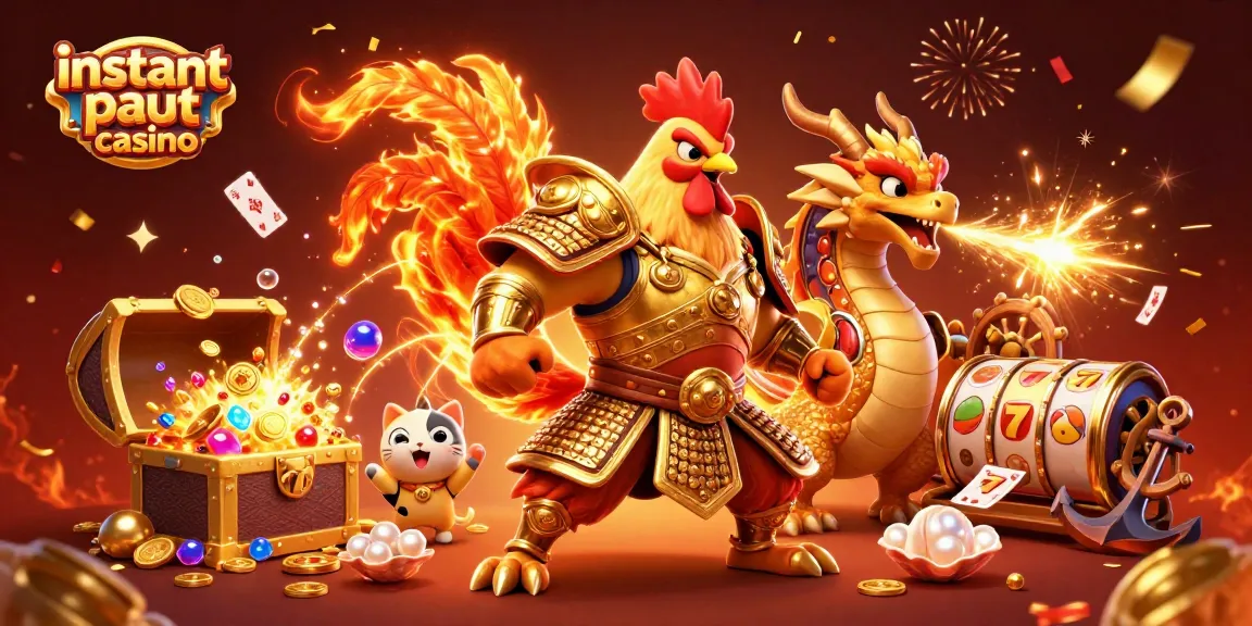Experience exciting gameplay at the instant payout casino with thrilling characters and gold coins!