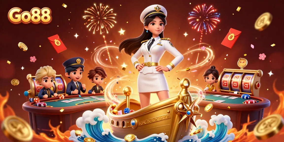 Experience the excitement of Go88 as players engage in thrilling casino games with stunning graphics and vibrant celebrations.