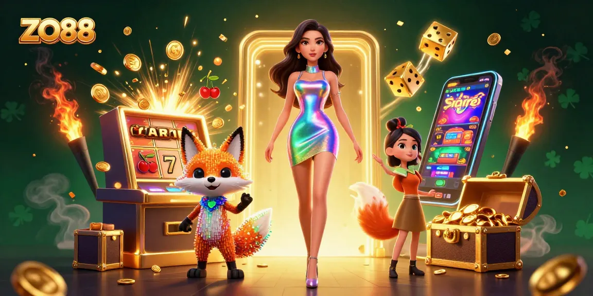 Experience the excitement of ZO88 with vibrant, jackpot-filled casino scenes and stunning visuals.