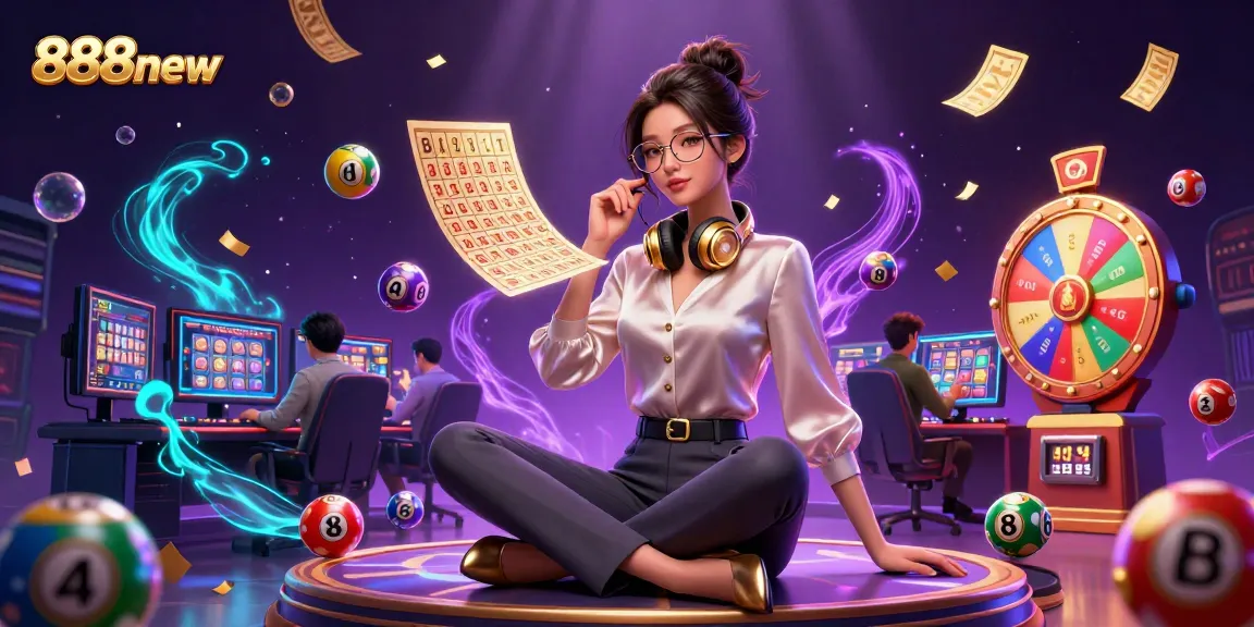 Play engaging slots with 888new in a vibrant casino setup featuring dynamic games and exciting visuals.
