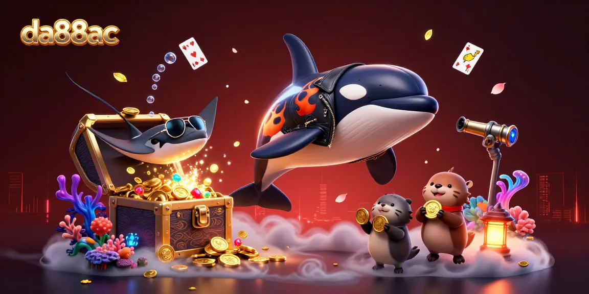 Experience thrilling gaming with da88ac's exciting underwater adventure imagery featuring vibrant sea creatures and treasures.