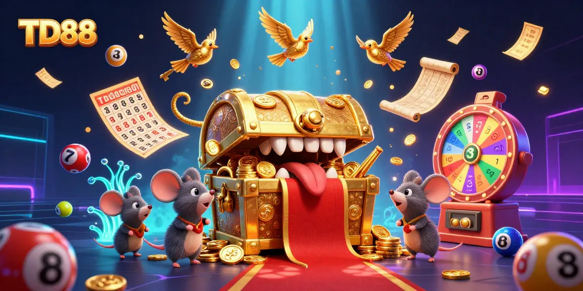 Experience thrilling gambling adventures with TD88's vibrant casino elements and treasures!