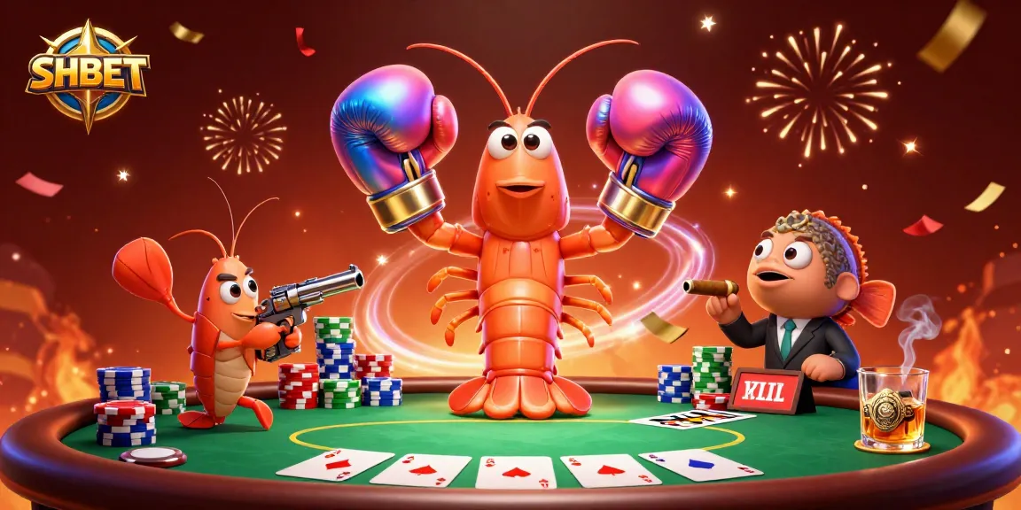 Experience thrilling poker action with SHBET’s vibrant characters and rich casino elements.