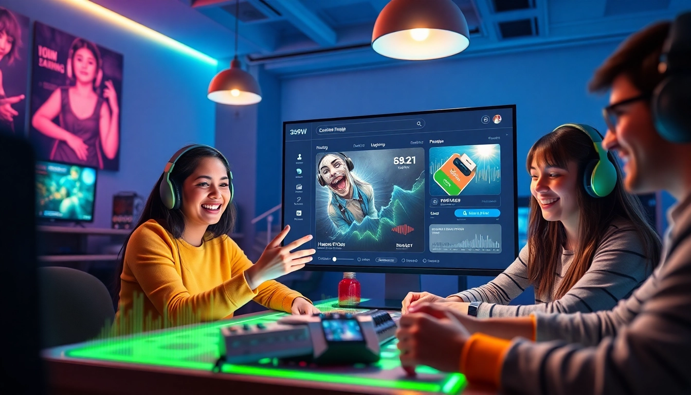 Engaging scene of users on the 399W online gaming platform, showcasing creativity and community.