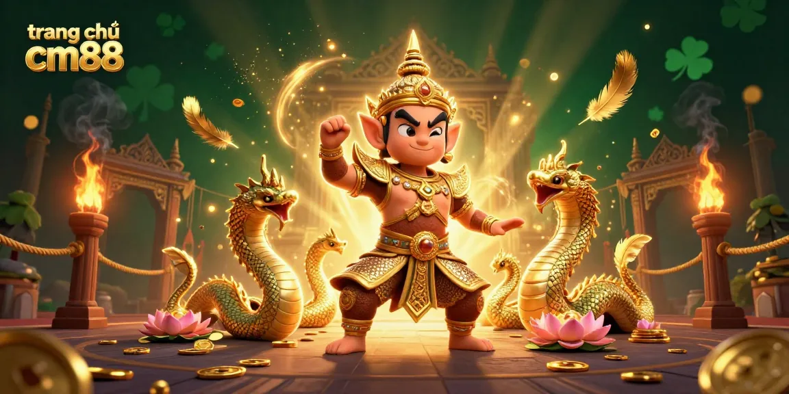 Experience the thrill of gaming at trang chủ cm88 with vibrant characters amidst golden allure.